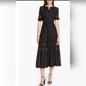 Love Shack Fancy Edie Midi Shirtdress